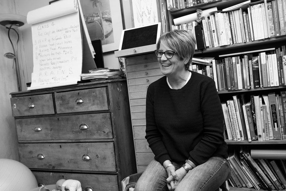 relaxed headshot for hypnobirthing teacher