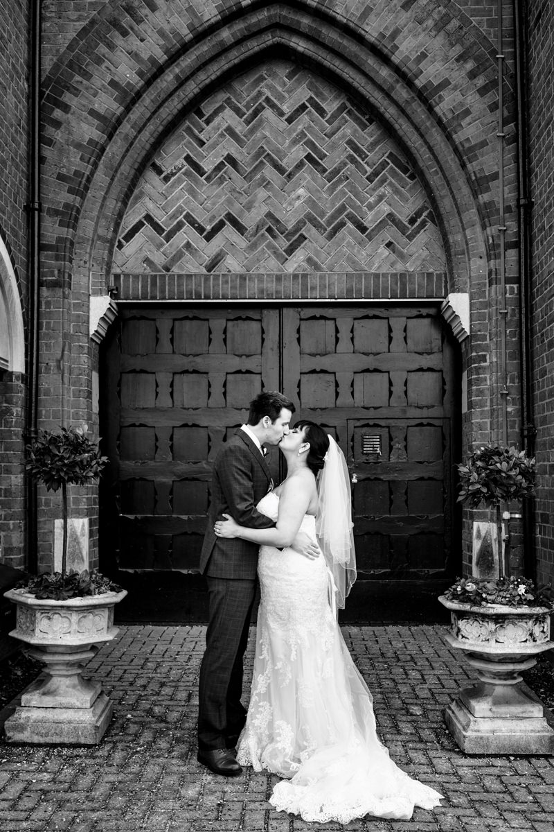 First kiss outside St Albans Registry Office