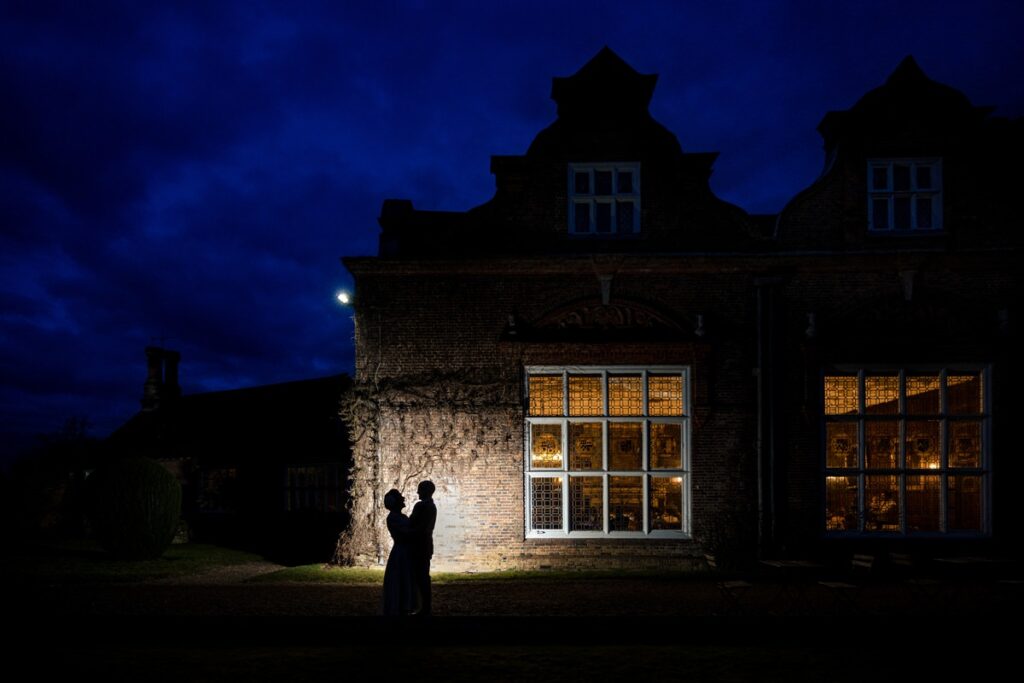 Nighttime shot at Rothamsted Manor