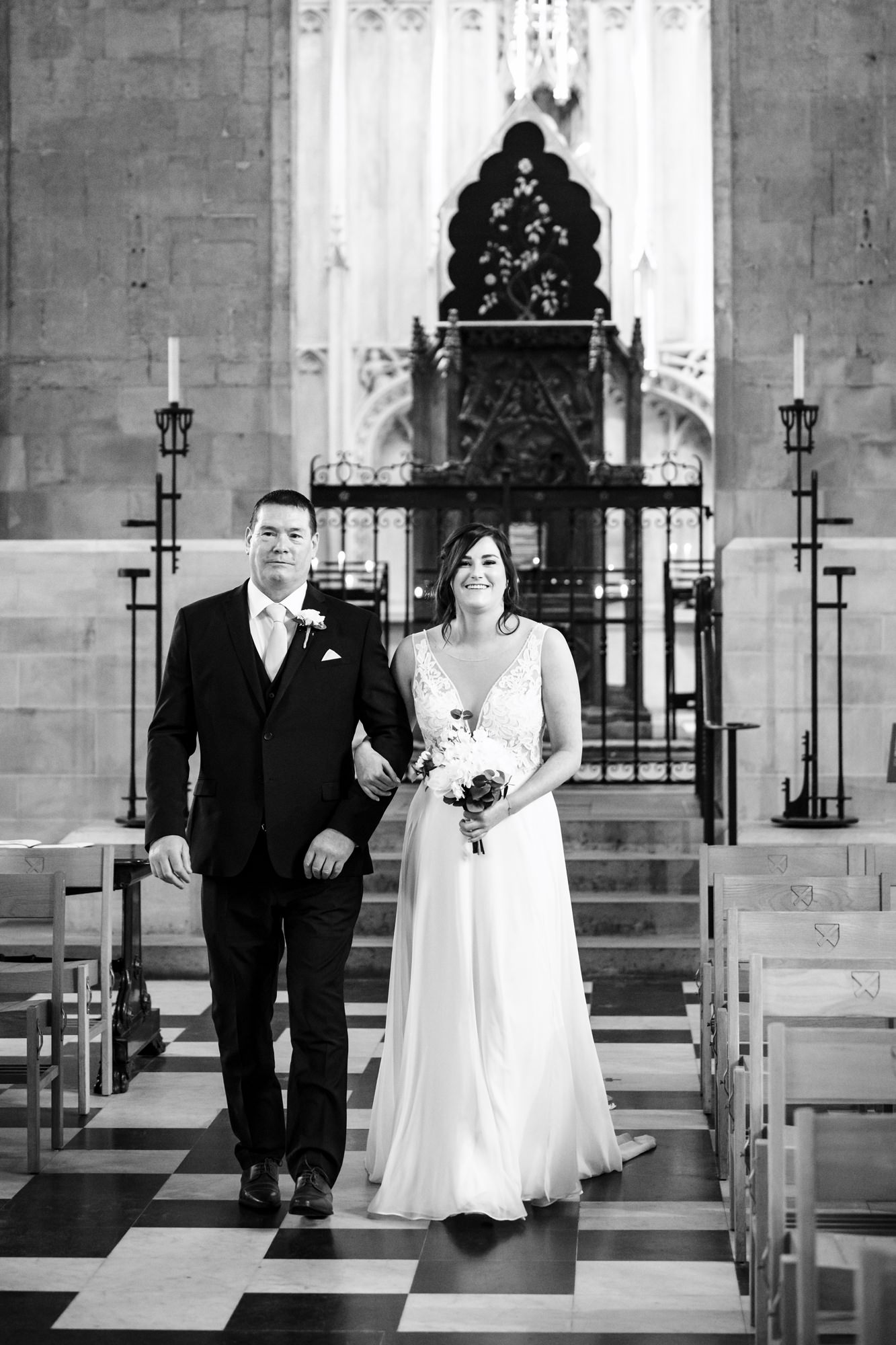 Dad walks bride down aisle of St Albans cathedral